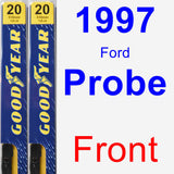 Front Wiper Blade Pack for 1997 Ford Probe - Premium