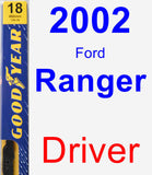 Driver Wiper Blade for 2002 Ford Ranger - Premium