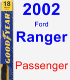 Passenger Wiper Blade for 2002 Ford Ranger - Premium