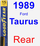 Rear Wiper Blade for 1989 Ford Taurus - Premium