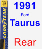 Rear Wiper Blade for 1991 Ford Taurus - Premium