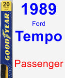 Passenger Wiper Blade for 1989 Ford Tempo - Premium