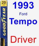 Driver Wiper Blade for 1993 Ford Tempo - Premium