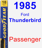 Passenger Wiper Blade for 1985 Ford Thunderbird - Premium