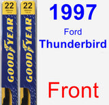 Front Wiper Blade Pack for 1997 Ford Thunderbird - Premium