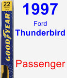 Passenger Wiper Blade for 1997 Ford Thunderbird - Premium