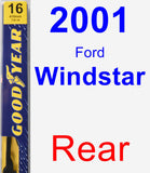 Rear Wiper Blade for 2001 Ford Windstar - Premium