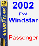 Passenger Wiper Blade for 2002 Ford Windstar - Premium