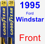 Front Wiper Blade Pack for 1995 Ford Windstar - Premium