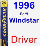 Driver Wiper Blade for 1996 Ford Windstar - Premium