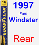 Rear Wiper Blade for 1997 Ford Windstar - Premium