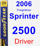 Driver Wiper Blade for 2006 Freightliner Sprinter 2500 - Premium