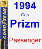 Passenger Wiper Blade for 1994 Geo Prizm - Premium