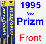 Front Wiper Blade Pack for 1995 Geo Prizm - Premium