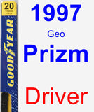 Driver Wiper Blade for 1997 Geo Prizm - Premium