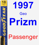 Passenger Wiper Blade for 1997 Geo Prizm - Premium