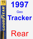 Rear Wiper Blade for 1997 Geo Tracker - Premium