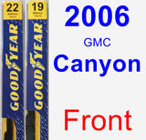 Front Wiper Blade Pack for 2006 GMC Canyon - Premium