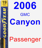 Passenger Wiper Blade for 2006 GMC Canyon - Premium