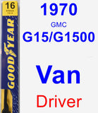Driver Wiper Blade for 1970 GMC G15/G1500 Van - Premium