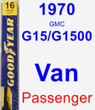Passenger Wiper Blade for 1970 GMC G15/G1500 Van - Premium
