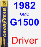 Driver Wiper Blade for 1982 GMC G1500 - Premium