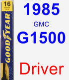 Driver Wiper Blade for 1985 GMC G1500 - Premium