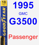 Passenger Wiper Blade for 1995 GMC G3500 - Premium