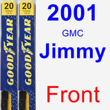 Front Wiper Blade Pack for 2001 GMC Jimmy - Premium