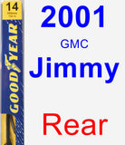 Rear Wiper Blade for 2001 GMC Jimmy - Premium