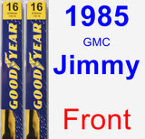 Front Wiper Blade Pack for 1985 GMC Jimmy - Premium