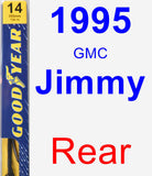 Rear Wiper Blade for 1995 GMC Jimmy - Premium