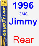 Rear Wiper Blade for 1996 GMC Jimmy - Premium