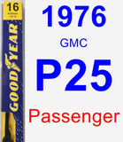 Passenger Wiper Blade for 1976 GMC P25 - Premium