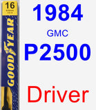 Driver Wiper Blade for 1984 GMC P2500 - Premium