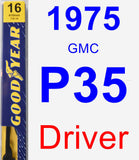 Driver Wiper Blade for 1975 GMC P35 - Premium