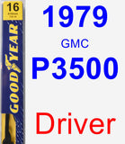 Driver Wiper Blade for 1979 GMC P3500 - Premium