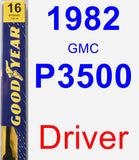 Driver Wiper Blade for 1982 GMC P3500 - Premium