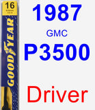 Driver Wiper Blade for 1987 GMC P3500 - Premium