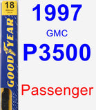 Passenger Wiper Blade for 1997 GMC P3500 - Premium