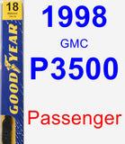 Passenger Wiper Blade for 1998 GMC P3500 - Premium