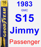 Passenger Wiper Blade for 1983 GMC S15 Jimmy - Premium