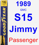 Passenger Wiper Blade for 1989 GMC S15 Jimmy - Premium