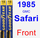 Front Wiper Blade Pack for 1985 GMC Safari - Premium