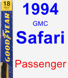 Passenger Wiper Blade for 1994 GMC Safari - Premium