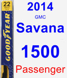 Passenger Wiper Blade for 2014 GMC Savana 1500 - Premium