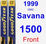 Front Wiper Blade Pack for 1999 GMC Savana 1500 - Premium