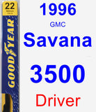 Driver Wiper Blade for 1996 GMC Savana 3500 - Premium