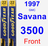 Front Wiper Blade Pack for 1997 GMC Savana 3500 - Premium