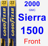 Front Wiper Blade Pack for 2000 GMC Sierra 1500 - Premium